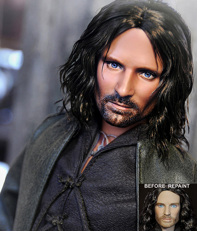 Illustration for article titled DUDE LOOK! I mean, talented doll repaint deviant artist below..